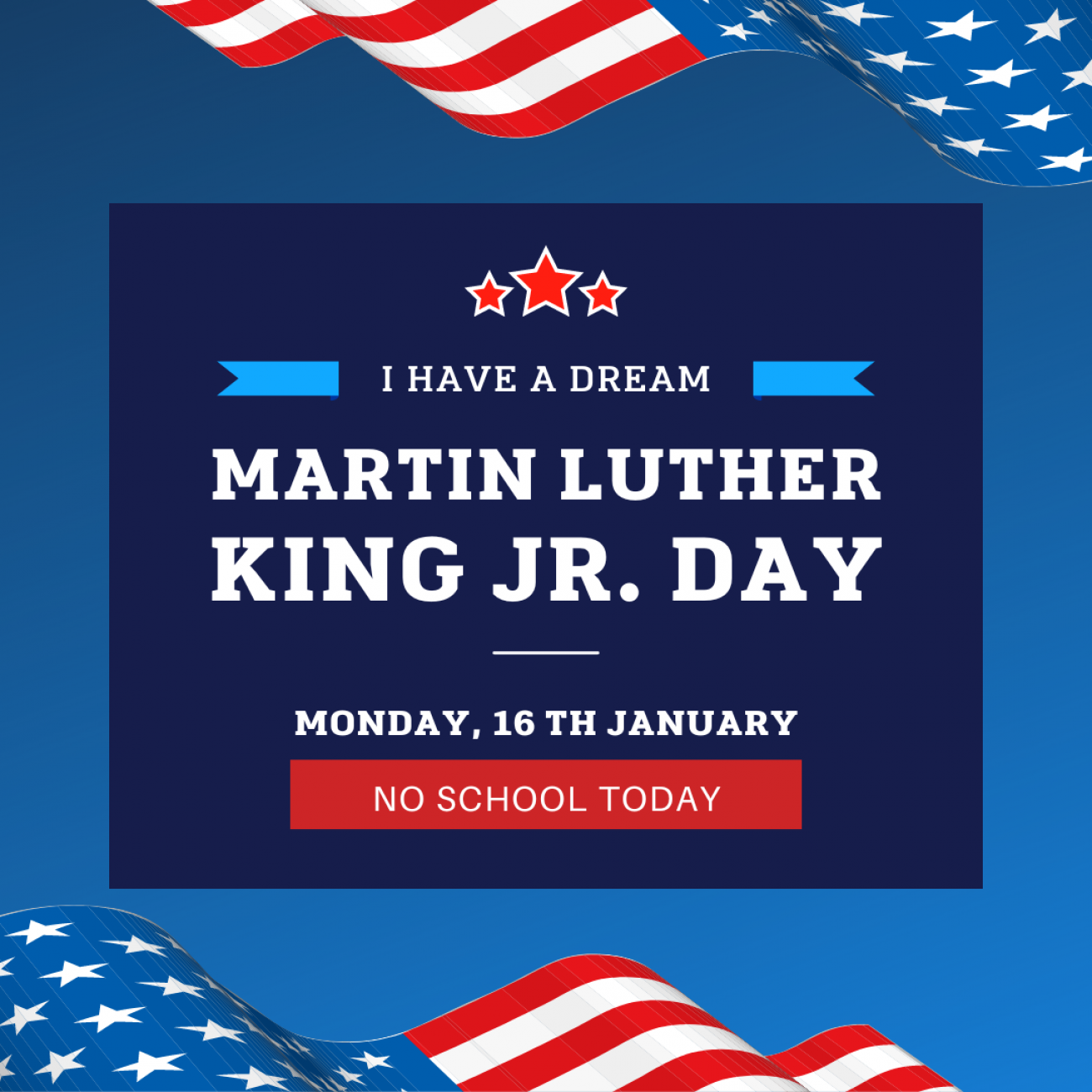 No School Martin Luther King Jr. Day Orchard Hills